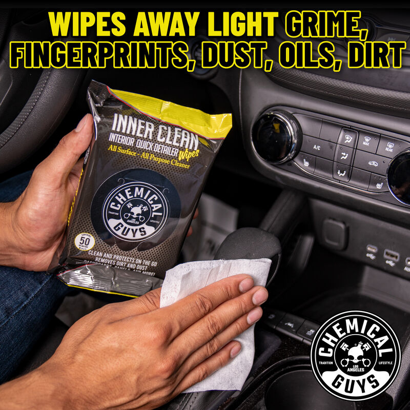 Inner Clean Interior Quick Detailer & Protectant Wipes (50 ks)