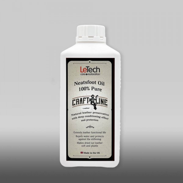 LeTech Neatsfoot Oil 100% Pure Leather Aroma 1000 ml
