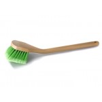 LONG HANDLE BODY AND WHEEL BRUSH WITH FLAGGED TIP BRISTLES