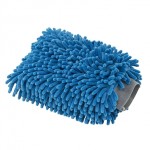 CHENILLE MICROFIBR PREMIUM SCRATCH FREE WASH MITT BLUE