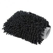 CHENILLE MICROFIBR PREMIUM SCRATCH FREE WASH MITT Black