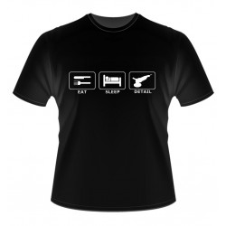 Eat Sleep Detail Black T-Shirt
