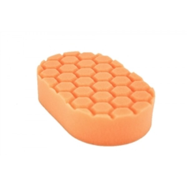 HEX-LOGIC MEDIUM CUTTING HAND APPLICATOR PAD ORANGE