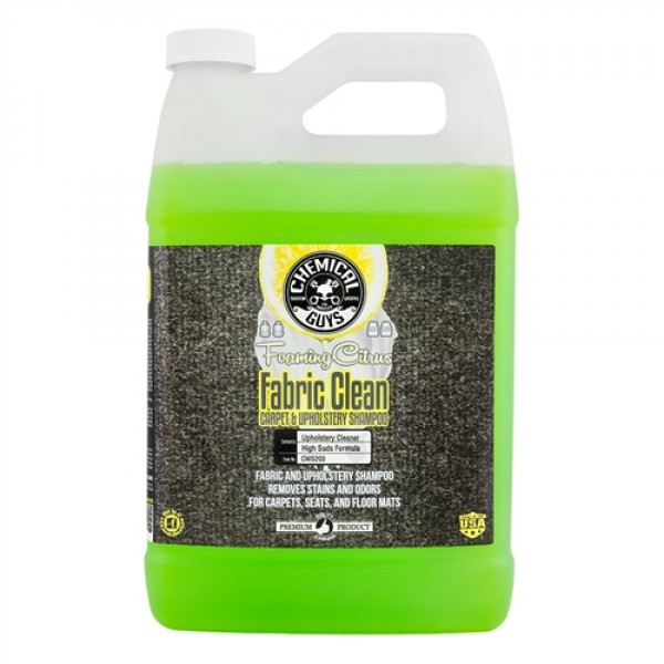 FOAMING CITRUS FABRIC CLEAN CARPET AND UPHOLSTERY SHAMPOO AND ODOR ELIMINATOR 3,8l